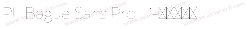 PF Bague Sans Pro Li字体转换